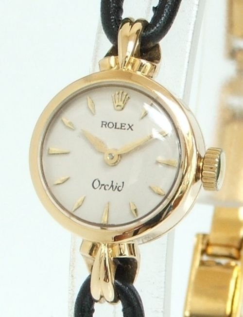 fig 1. BEAUTIFUL SOLID 18CT GOLD ROLEX ORCHID LADIES COCKTAIL WATCH C1960