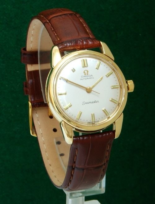 fig 2. EXCEPTIONAL SOLID 18CT GOLD OMEGA SEAMASTER AUTOMATIC MENS WATCH C1960