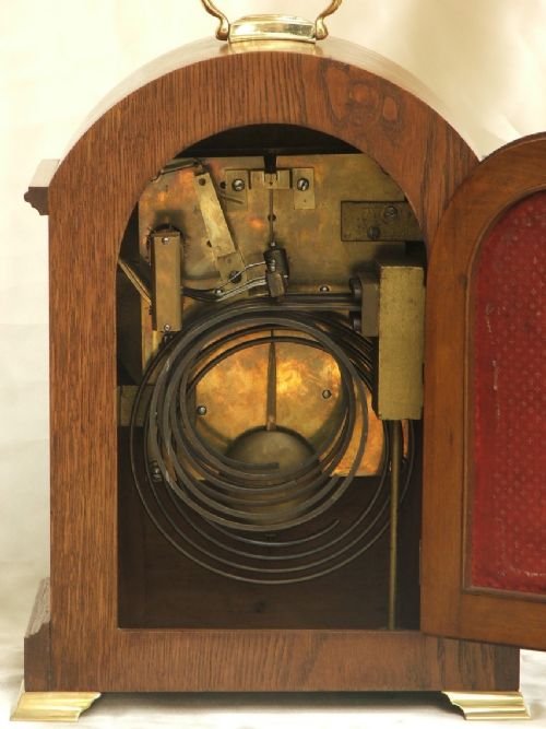 fig 3. EXCEPTIONAL VICTORIAN OAK CASED WESTMONSTER CHIMING FUSEE BRACKET CLOCK C1900