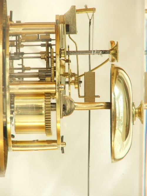 fig 4. RARE FRENCH GILT AND ORMLOU 4 GLASS EMPIRE CLOCK BY CHAPPE, PARIS C1825