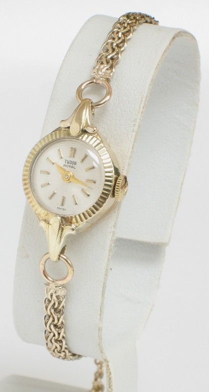 fig 1. EXQUISITE SOLID 9ct GOLD LADIES ROLEX TUDOR ROYAL COCKTAIL WATCH c1960