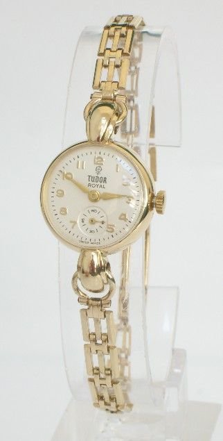 fig 1. EXQUISITE SOLID 9ct GOLD LADIES ROLEX TUDOR ROYAL COCKTAIL WATCH c1958-59