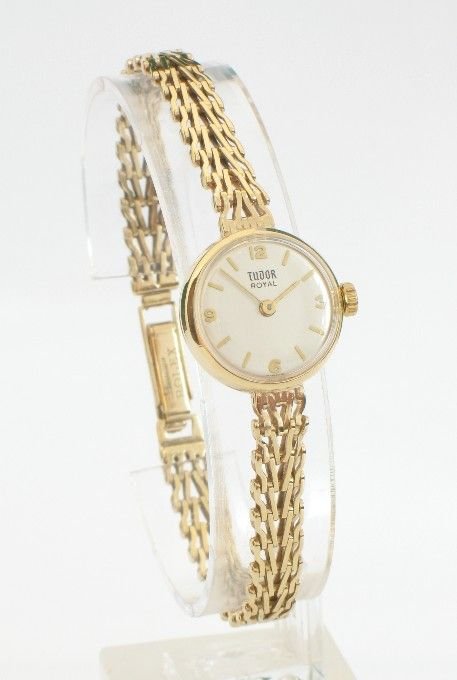 fig 1. EXQUISITE SOLID 9ct GOLD LADIES ROLEX TUDOR ROYAL COCKTAIL WATCH c1960