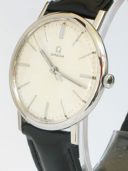 fig 1. STUNNING SOLID STAINLESS STEEL OMEGA CAL 601 MENS WATCH C1952/3