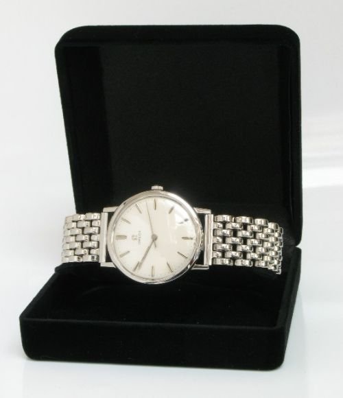 fig 4. STUNNING SOLID STAINLESS STEEL OMEGA CAL 601 MENS WATCH C1960