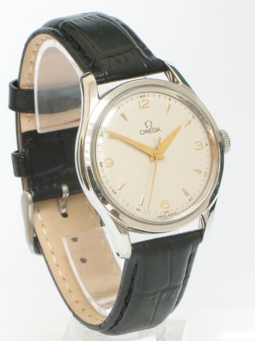 fig 1. STUNNING SOLID STAINLESS STEEL OMEGA OVERSIZE CAL 283 MENS WATCH C1960