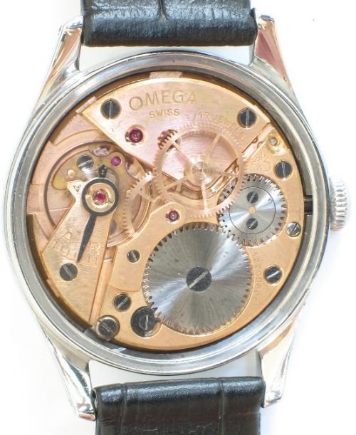 fig 3. STUNNING SOLID STAINLESS STEEL OMEGA OVERSIZE CAL 283 MENS WATCH C1960