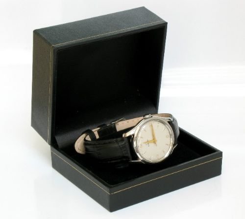 fig 4. STUNNING SOLID STAINLESS STEEL OMEGA OVERSIZE CAL 283 MENS WATCH C1960