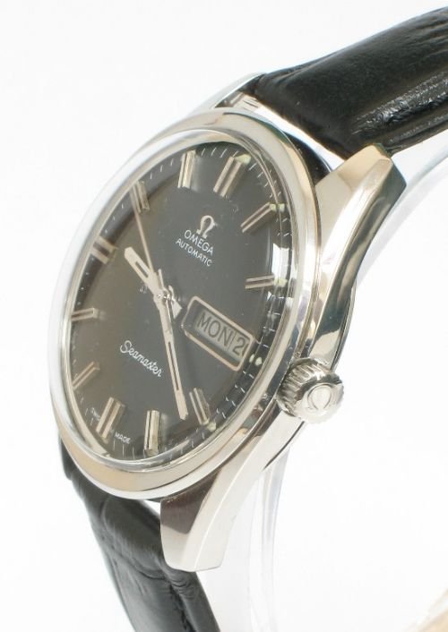 fig 2. STUNNING SOLID STAINLESS STEEL OMEGA SEAMASTER DAY DATE AUTO MENS WATCH C1960