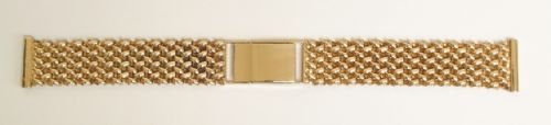 Stunning Solid 9ct Gold Mens Watch Bracelet Strap 19.2g C1960