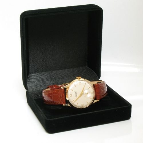 fig 4. STUNNING SOLID 9ct GOLD ACCURIST 21 JEWELS MANUAL WIND MENS WATCH c1957-58