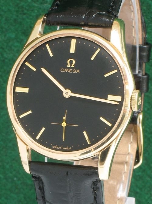 fig 1. STUNNING SOLID 9ct GOLD OMEGA CAL 269 MENS WATCH C1958-59
