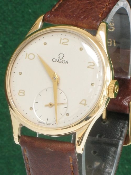 fig 3. STUNNING SOLID 9ct GOLD OMEGA CAL 266 MENS WATCH C1957 WITH BOX AND PAPERS
STUNNING SOLID 9ct GOLD OMEGA CAL 266 MENS WATCH C1957 WITH BOX AND PAPERS