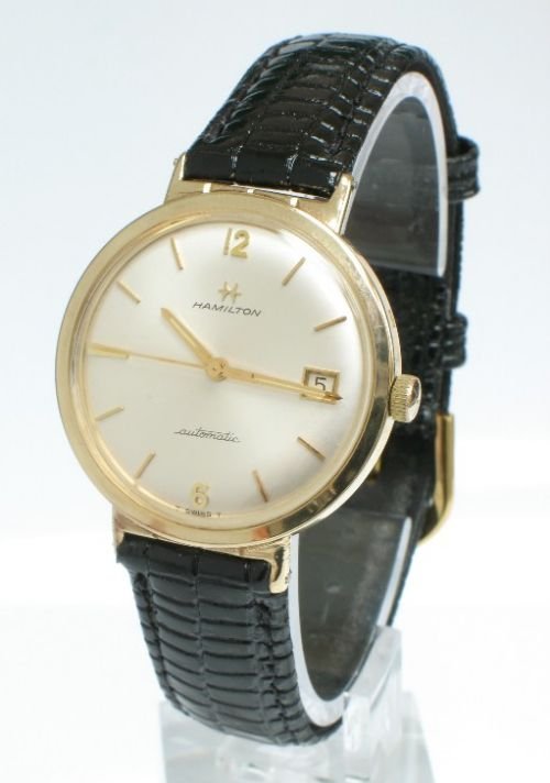 Exceptional Solid 9ct Gold Hamilton Calibre 64a Automatic Mens Watch