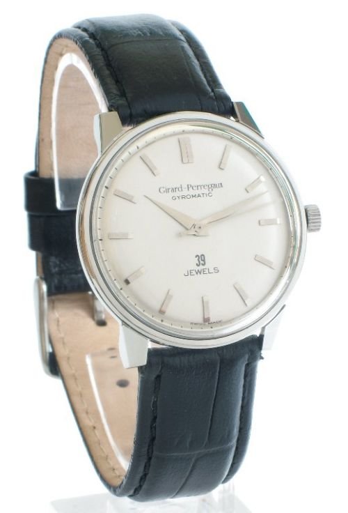Superb Stainless Steel Girard Perreagaux  Gyromatic Mens Watch