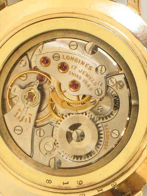 fig 4. EXCEPTIONAL SOLID 9CT GOLD LONGINES WATCH c1959