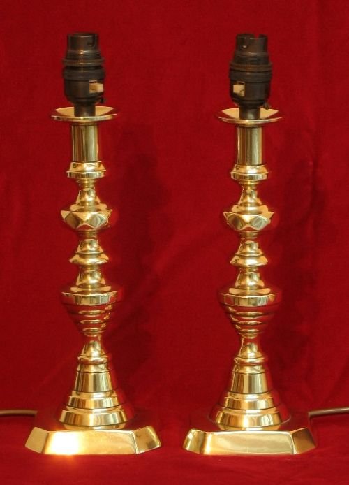 fig 1. BEAUTIFUL PAIR OF GENUINE VICTORIAN TABLE LAMPS C1890