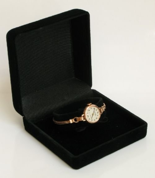 fig 4. BEAUTIFUL ART DECO TIFFANY AND IWC SOLID 14CT GOLD LADIES COCKTAIL WATCH C1938