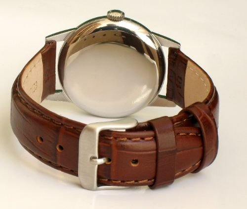 fig 3. EXCEPTIONAL SOLID STAINLESS STEEL LONGINES 30L MENS WATCH c1960