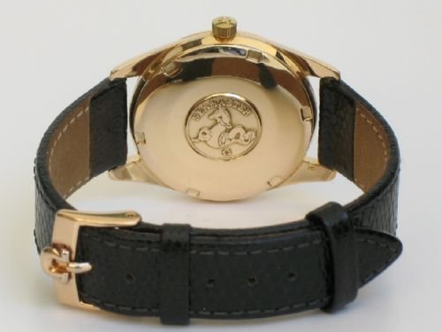 fig 2. RARE SOLID 18ct 18k ROSE PINK GOLD OMEGA SEAMASTER AUTOMATIC C1960