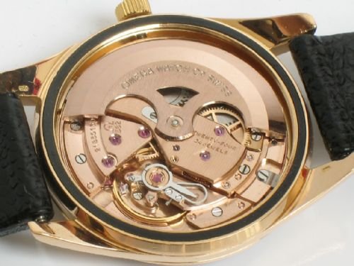 fig 4. RARE SOLID 18ct 18k ROSE PINK GOLD OMEGA SEAMASTER AUTOMATIC C1960