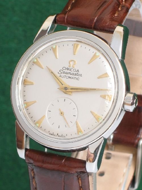 fig 1. RARE OMEGA SEAMASTER CALIBRE 491 STAINLESS STEEL MENS WATCH C1954-55