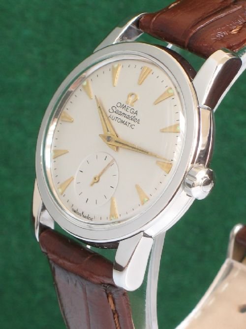 fig 2. RARE OMEGA SEAMASTER CALIBRE 491 STAINLESS STEEL MENS WATCH C1954-55