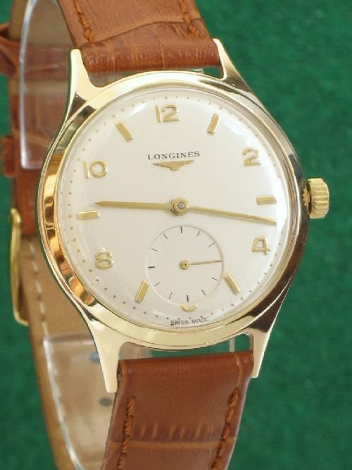 fig 2. EXCEPTIONAL SOLID 9CT GOLD LONGINES CALIBRE 12.68Z WATCH c1959 VINTAGE 9K