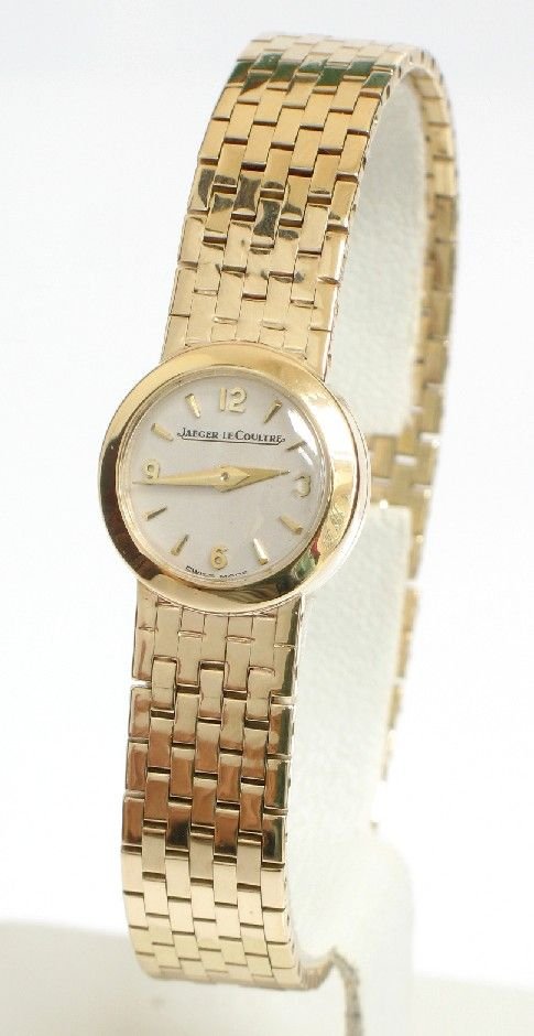 fig 1. STUNNING SOLID 9ct GOLD JAEGER-LECOULTRE BACKWIND LADIES COCKTAIL WATCH c1960