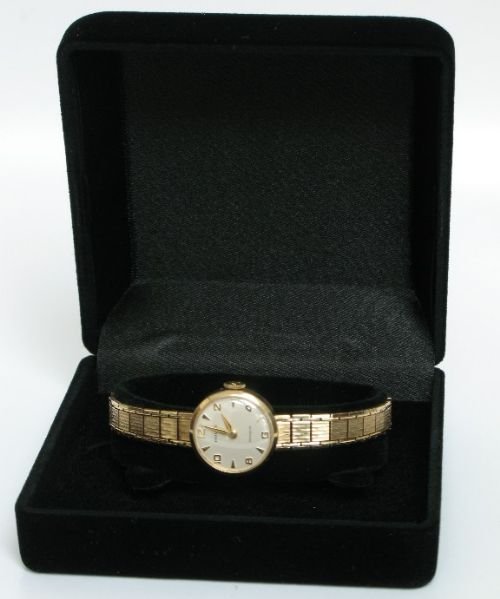 fig 4. STUNNING SOLID 9ct GOLD ROLEX PRECISION LADIES COCKTAIL WATCH c1960