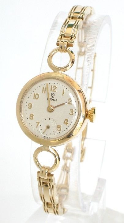 Stunning Solid 9ct Gold Rolex Tudor Ladies Cocktail Watch C1950