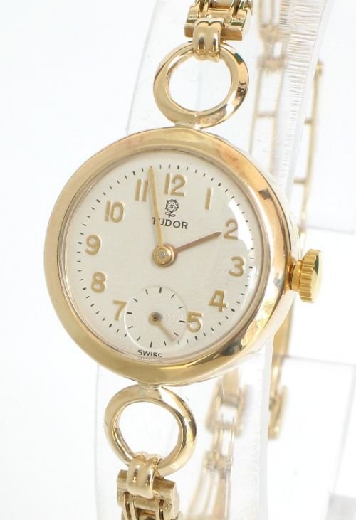 fig 2. STUNNING SOLID 9ct GOLD ROLEX TUDOR LADIES COCKTAIL WATCH c1950
