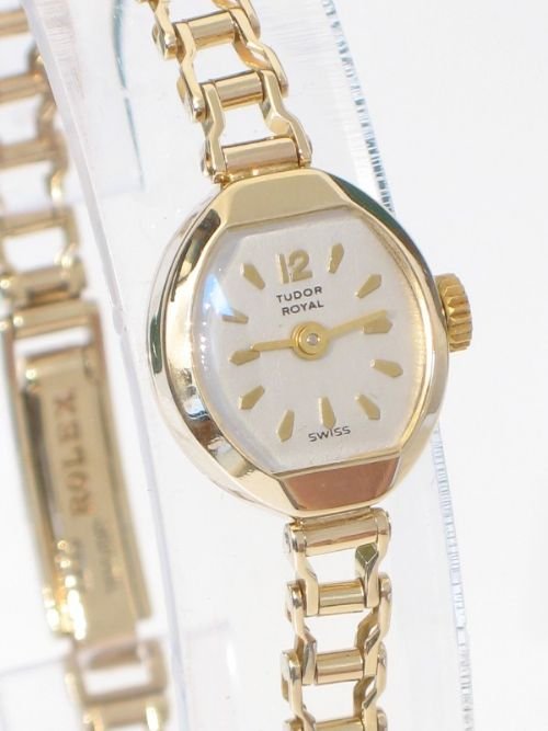 fig 2. STUNNING SOLID 9ct GOLD ROLEX TUDOR ROYAL LADIES COCKTAIL WATCH c1957-58