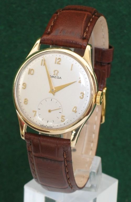 Superb Solid 9ct Gold Omega Cal 265 Mens Watch C1951-52