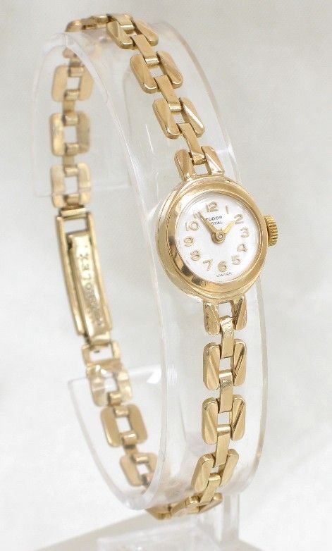 fig 1. STUNNING SOLID 9ct GOLD ROLEX TUDOR ROYAL LADIES COCKTAIL WATCH c1945-46