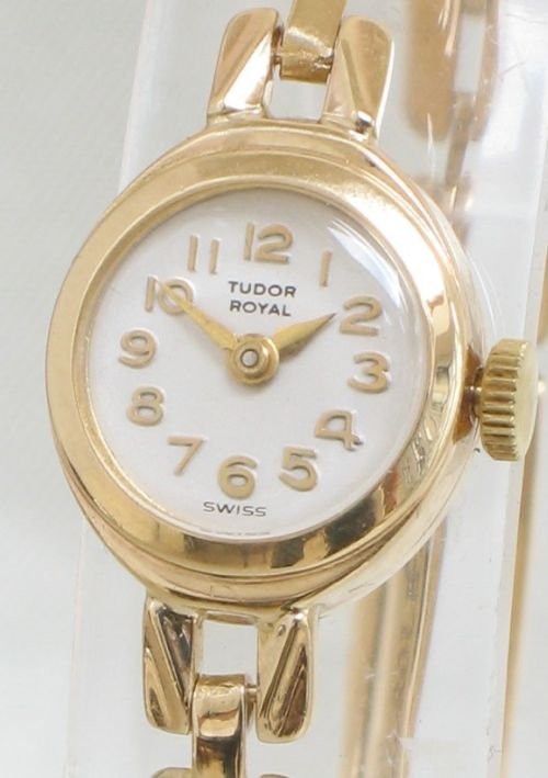 fig 2. STUNNING SOLID 9ct GOLD ROLEX TUDOR ROYAL LADIES COCKTAIL WATCH c1945-46