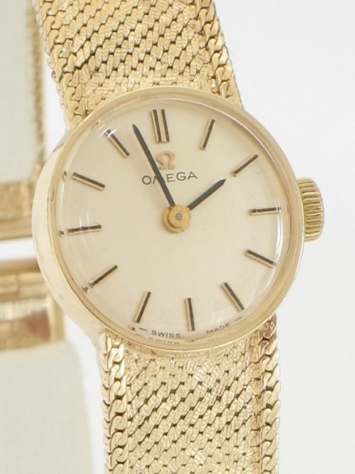 fig 2. BEAUTIFUL SOLID 9CT GOLD OMEGA LADIES COCKTAIL WATCH