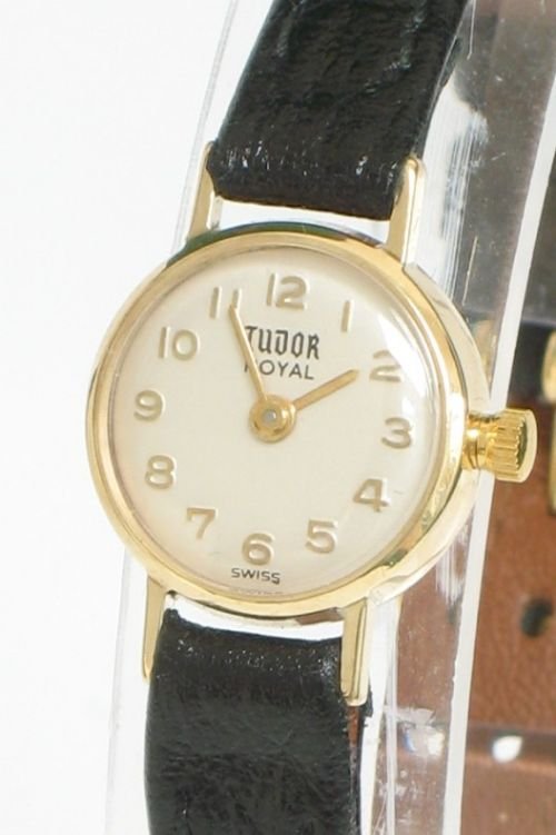 fig 1. BEAUTIFUL SOLID 9CT GOLD ROLEX TUDOR ROYAL COCKTAIL WATCH