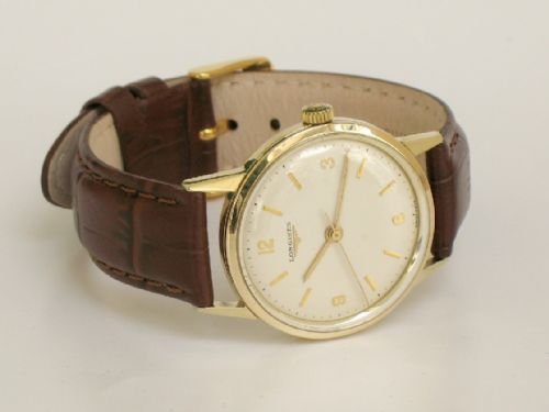 fig 2. STUNNING SOLID 9CT GOLD LONGINES CALIBRE 280 MENS WATCH C1960
