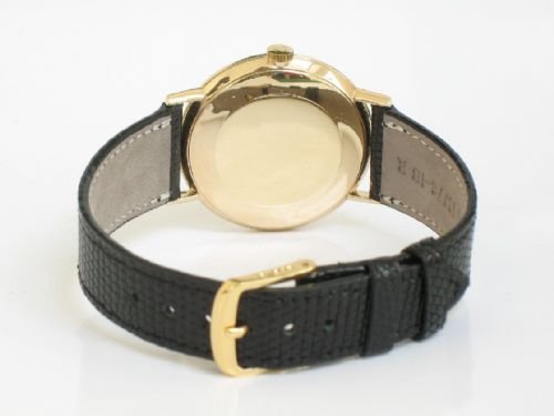 fig 3. SUPERB SOLID 9CT OMEGA GENEVE MENS DRESS WATCH C1960