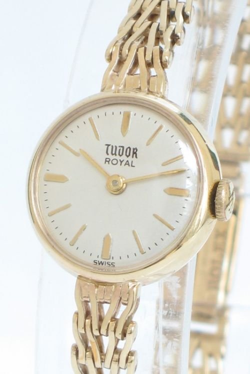 fig 2. EXQUISITE SOLID 9CT GOLD ROLEX TUDOR ROYAL LADIES COCKTAIL WATCH C1960