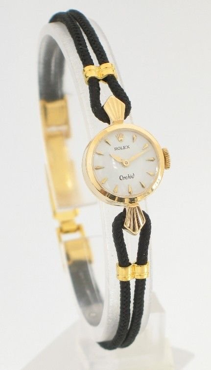 fig 1. BEAUTIFUL SOLID 18CT GOLD ROLEX ORCHID LADIES COCKTAIL WATCH 
