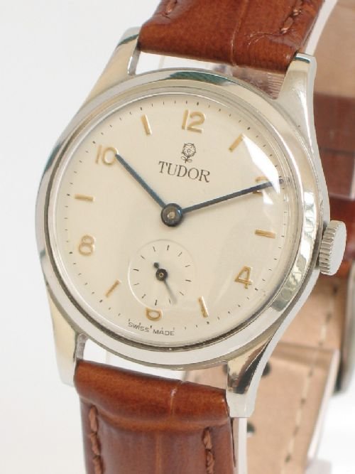 fig 2. SUPERB ROLEX TUDOR STAINLESS STEEL MID SIZE MENS LADIES WATCH C1950
