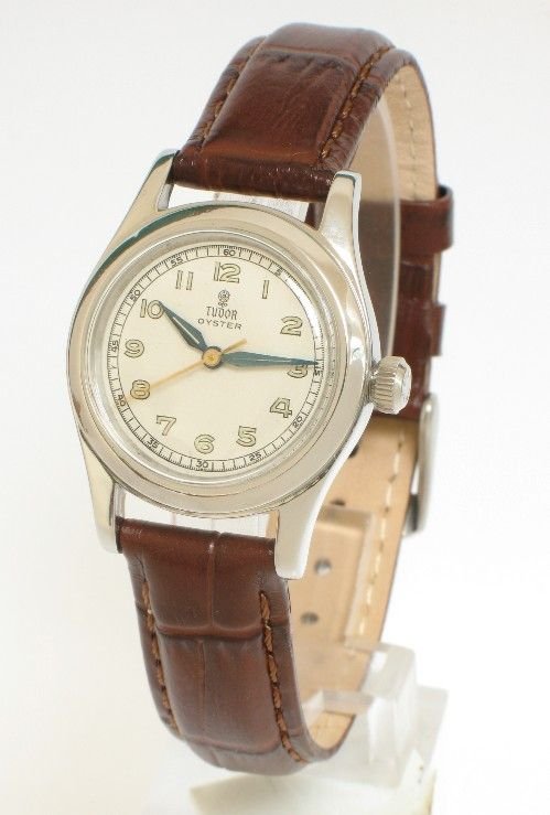 Superb Original Rolex Tudor Oyster Model 3136 Stainless Steel Mens Watch C1940