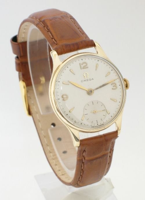 Superb Original Solid 9ct Gold Omega Calibre 28 Mens Watch C1947-48