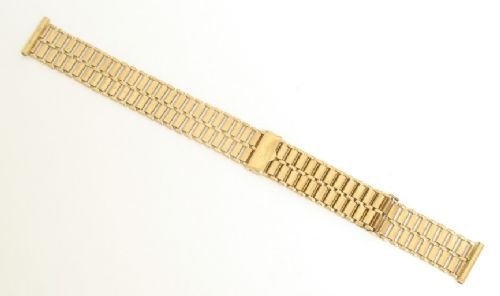 Rare Original Solid 9ct Gold Bonklip Mens Watch Bracelet C1960
