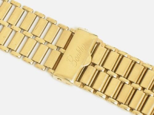 fig 1. RARE ORIGINAL SOLID 9CT GOLD BONKLIP MENS WATCH BRACELET C1960