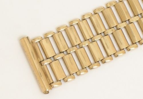 fig 2. RARE ORIGINAL SOLID 9CT GOLD BONKLIP MENS WATCH BRACELET C1960