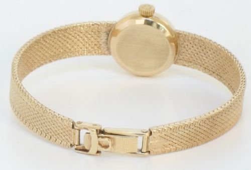 fig 3. EXQUISITE SOLID 9ct GOLD LADIES OMEGA SAPHETTE COCKTAIL WATCH
