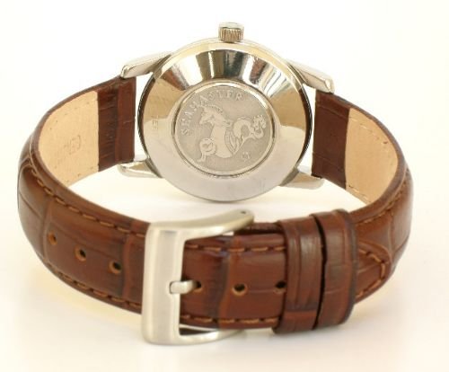 fig 4. IMMACULATE SOLID STAINLESS STEEL OMEGA SEAMASTER CAL 500 AUTO MENS WATCH C1955